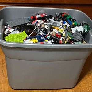 3 Pounds of Bulk LEGO Mystery Building Blocks Lot, Preloved, READ CAREFULLY